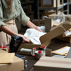 Packing goods in a warehouse