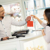 Lady buying a gift