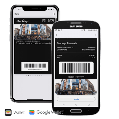 loyalty card in digital wallet