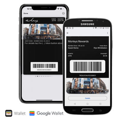 loyalty card in digital wallet